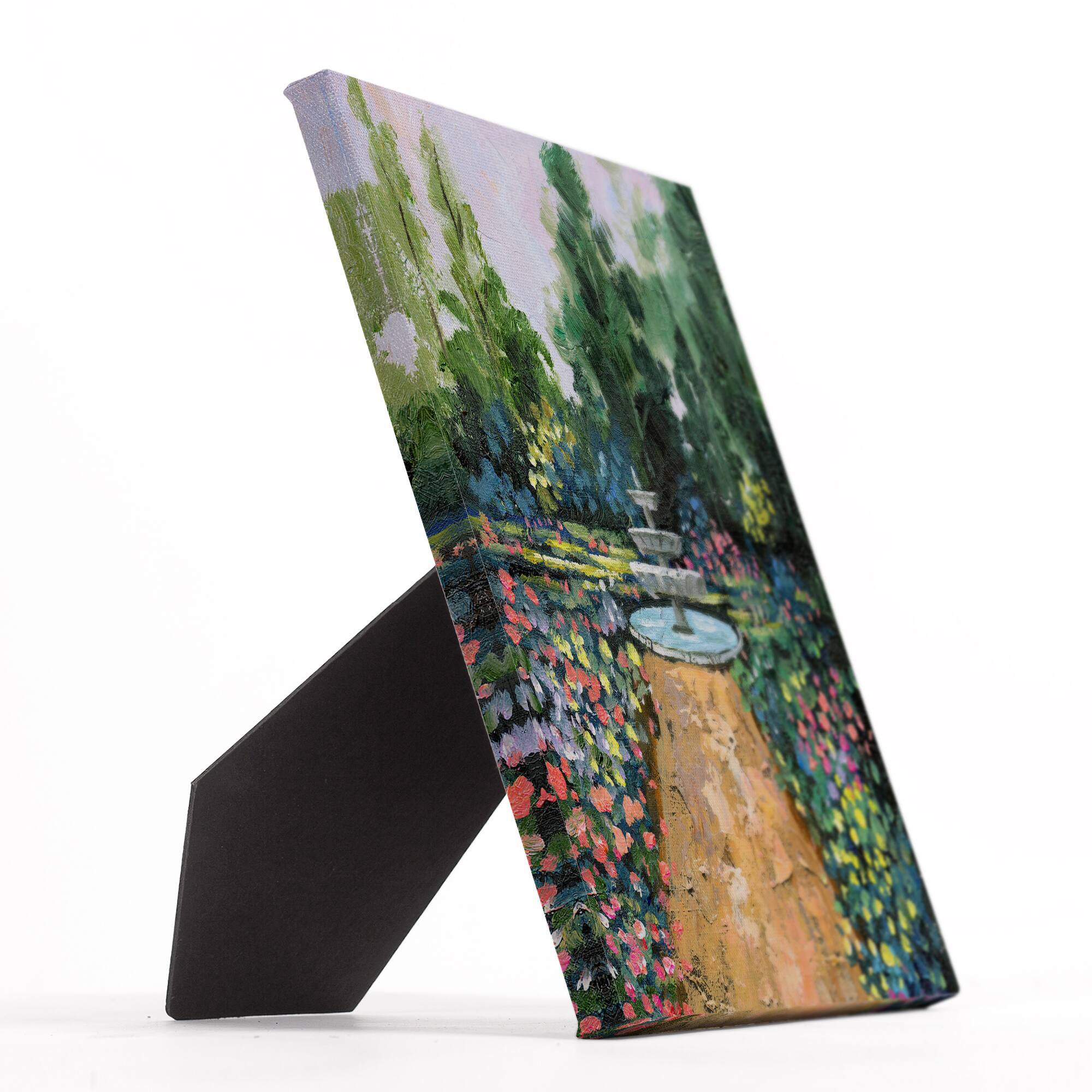 Spring Garden Tabletop Canvas Art